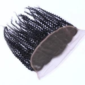 Pre Plucked Brazilian Afro Kinky Curly Frontal Closure