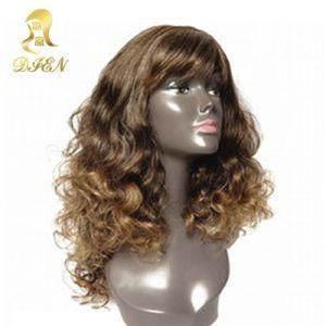 22 Inch Brown Color Curly Style with Baby Hair Synthetic Lace Front Wig