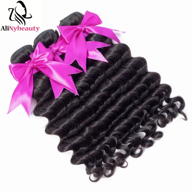 Alinybeauty One Donor Cuticle Aligned Raw Brazilian Virgin Human Hair Loose Wave Hair