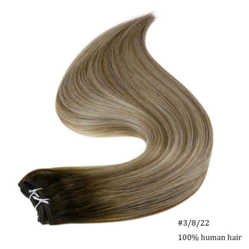 Hair Weft Extensions Brazilian Human Hair 14-24" Soft Hair Bundles for Women Hair Weaves Hair Extensions