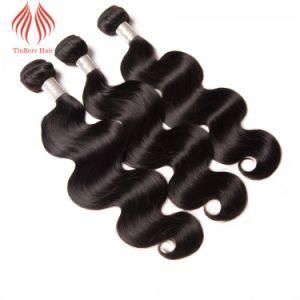 Tinberv Brazilian Body Wave 1PC Natural Color Virgin Hair Bundles 100% Human Hair Weaving