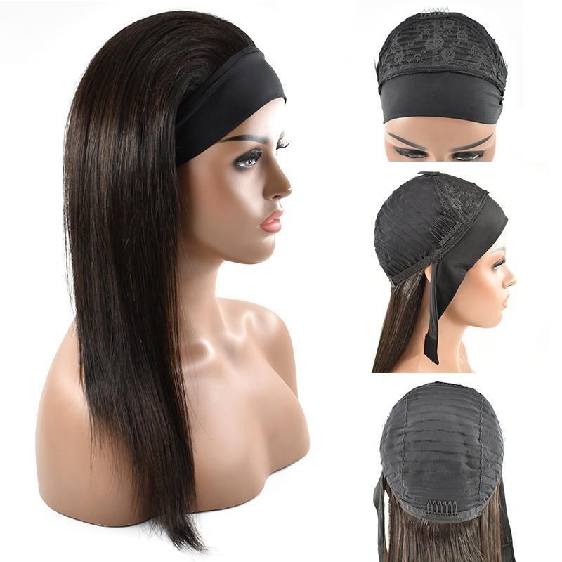 Wholesale Hair Distributors 12A Grade Wigs Headband Straight Bob Wigs