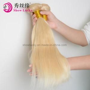 Wholesale Virgin Malaysian Hair Silky Straight Bleach Color Light Blonde 613 One Donor Human Hair Weft