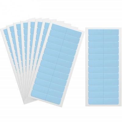 Pre Cut Clear Waterproof Adhesive Tape Tabs in Human Hair Extensions Double Sided Tape for Hair Extension Replacement