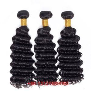 Brazilian Deep Wave Bundles 100% Human Hair Weave Non Remy Hair Extension