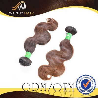 Brown Color Virgin Brazilian Human Hair Body Wave Made in China