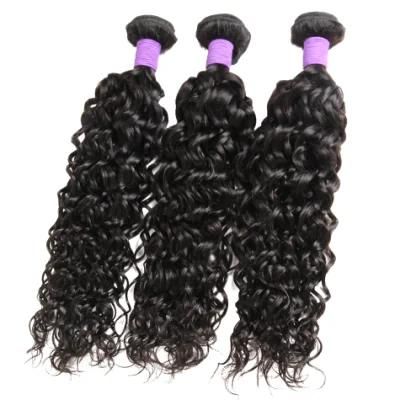 Wholesale 100% Human Hair Water Wave Unprocessed Remy Peruvian Hair Weft