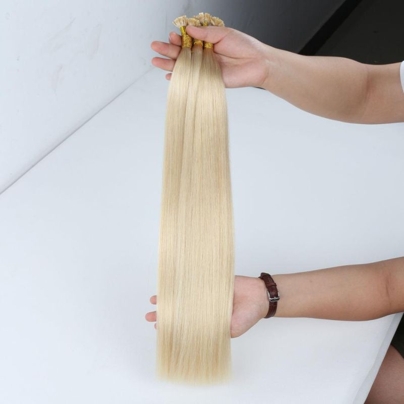 Cheap Price Top Quality Pre-Bonded Keratin Fusion I/Stick-Tip Peruvian Remy Human Hair Extensions 20" Medium Brown