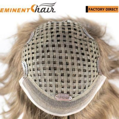 Natural Hairline Lace Front Ribbon Integration Women Hair Replacement System