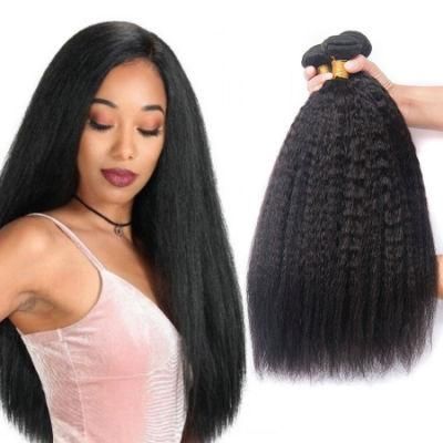 9A 10A 12A Grade Italian Coarse Kinky Straight Human Hair Weave Cuticle Aligned Raw Virgin Hair Bundles