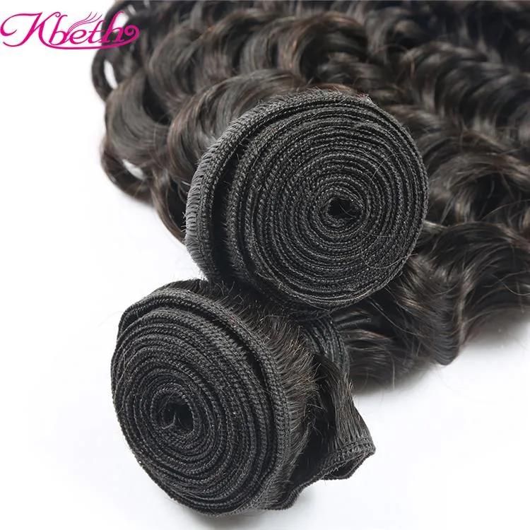 Kbeth Deep Wave Bundles for Black Women 2021 Fashion Good Quality 100% Remy Human Hair Weaving Indian Virgin Hair Weft Bundles with Closure