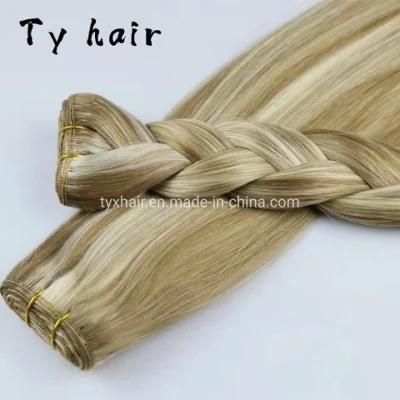 Factory Manufactures &amp; Wholesales Piano Color 18 / 4 Weave &amp; Weft Hair Extensions 100% Real Remy Human Hair Wefts