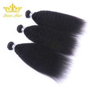 100% Remy Brazilian Human Hair for #1b Hair Bundles Kinky Straight Wholesale Price