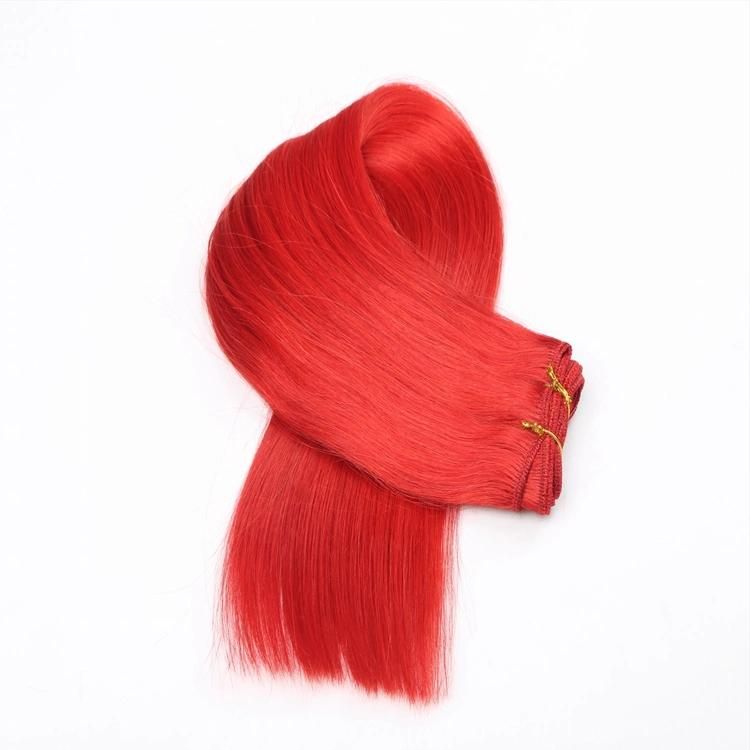 Kbeth Red Human Hair Bulk Straight Remy Fashion Sexy Black Women Accessories Custom Remy Virgin Brazilian Factory Supply Bulk Hair for American Ladies
