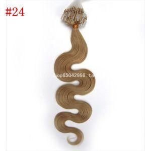 Cheap Mac Makeup Brazilian Body Wave 30 Inch Micro Loop Ring Human Hair Unprocessed Virgin Brazilian Hair with Closure
