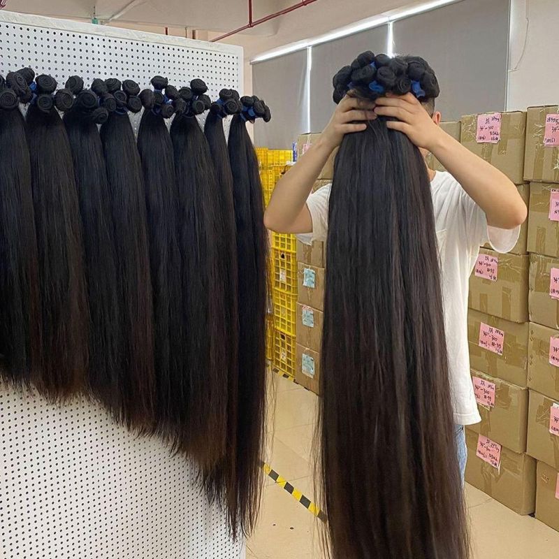 Alinybeauty Top Grade Human Hair Extension, 100% Human Hair Weaving, Raw Brazilian Hair 12A Grade Bundles Virgin Cuticle Aligned Hair