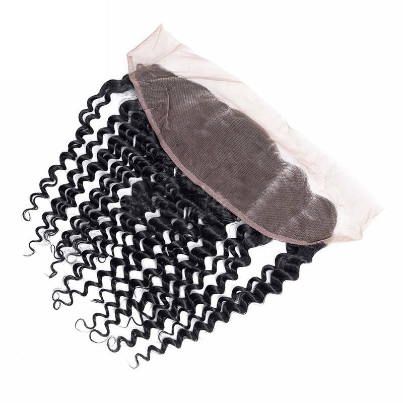 Vrigin Brazilian Hair Afro Kinky Curly 13*4 Lace Frontal Hair