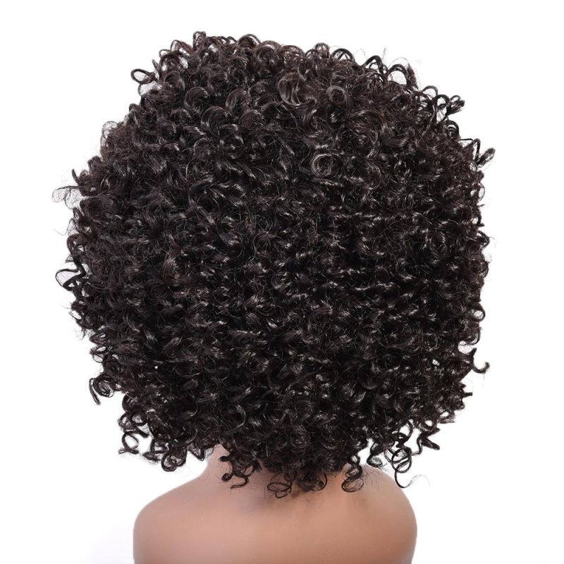 Kbeth Machine Made Fashion Wigs for Ladies Short Bob Kinky Curly Remy 12 Inch Human Hair Wig Original Factory Wholesale
