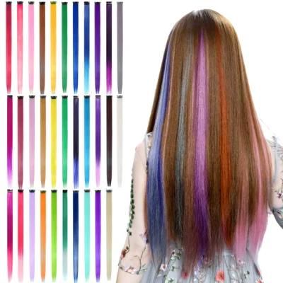 Synthetic Clip on Hair Extension 57color