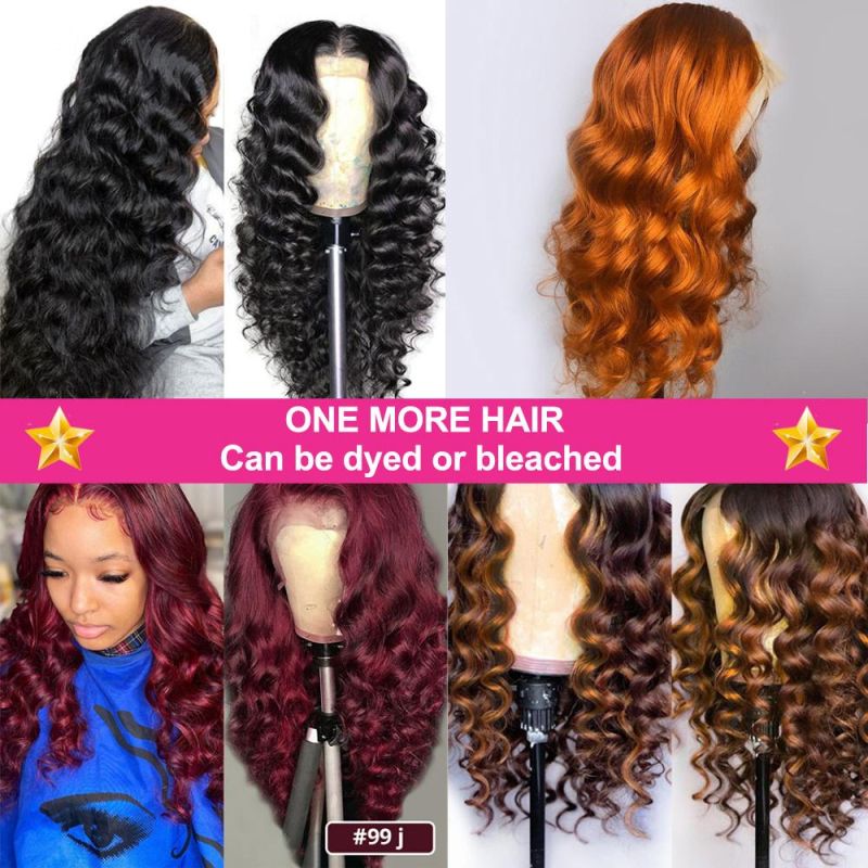 10 Inch Loose Deep Wave Remy 4X4 Lace Front Human Hair Wigs for Black Women