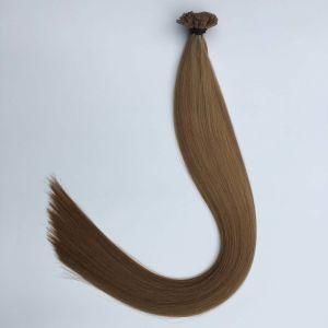 P10/8# Pre Bonded Keratin Flat Nail Tip Virgin Remy Human Hair Extensions