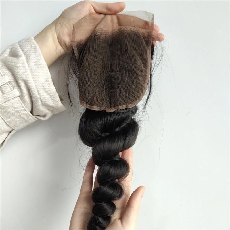 Malaysian Remy Human Hair Loose Wave 5*5 Lace Closure