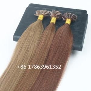 Pure Color 14-30&quot;100strands 100/Set Pre-Bonded Remy Human Hair Extension Keratin Nail U Tip Hair Extensions