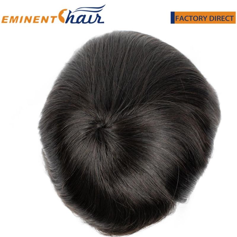 Natural Effect Custom Bio Lace Toupee Ultra Thin Skin Base with French Lace