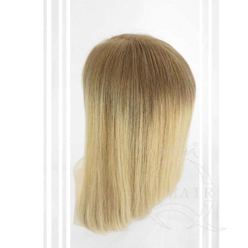 Best Quality Invisible Human Hair Virgin Hair Made Lace Top Custom Wigs for Alopecia Hair Loss Lady