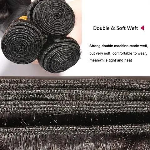Free Sample Human Hair Bundles Unprocessed Brazilian Hair Weave Bundles Wavy Human Hair Extension for Braid