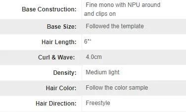 Lw1650 Factory Direct Hairpieces