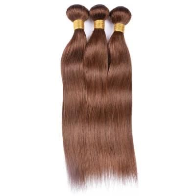 Soft Human Hair Extension Weaving 4# Straight Weft