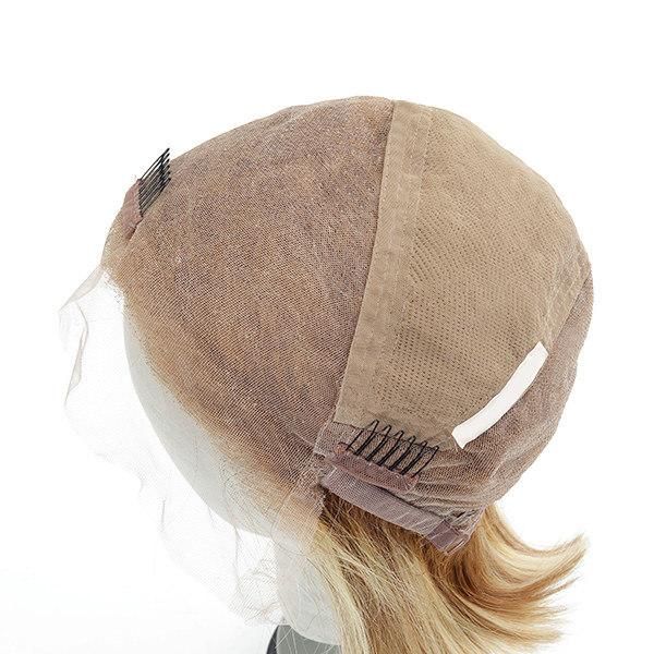High Quality Women Hair Systems with Highlight Color and Combs