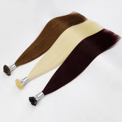 Flat Tip Hair Extensions Keratin Human Hair Extension Fusion Hair