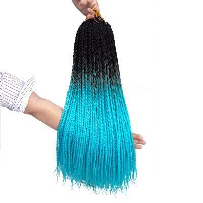 Ombre Senegalese Twist Hair Crochet Braids 24 Inch 20 Strands/Pack Synthetic Braid Hair for Women