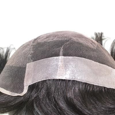 Custom French/Swiss Lace Toupee - Men&prime;s Hair Recplacement Solution