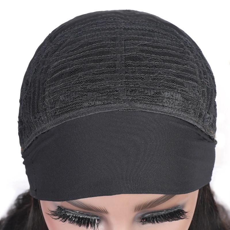 Wholesale Body Wave Virgin Human Hair Glueless Non Lace Headband Wigs for Black Women