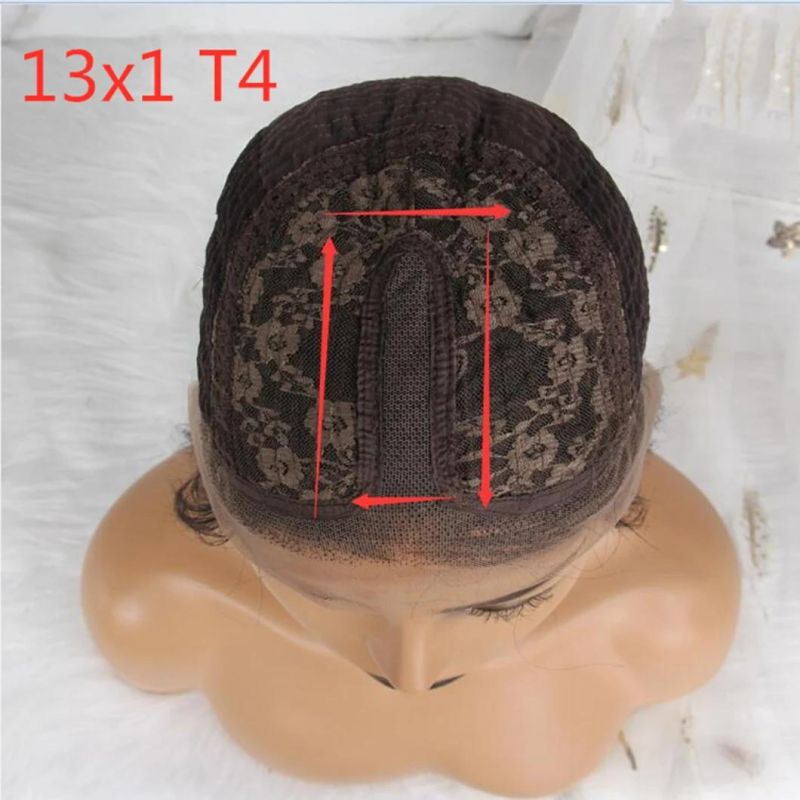 Lace Part Short Green Human Hair Wigs Straight and Deep Wave Middle Wig for Black Women Pre Plucked with Baby Hair 13X4X1 Lace 10 Inches