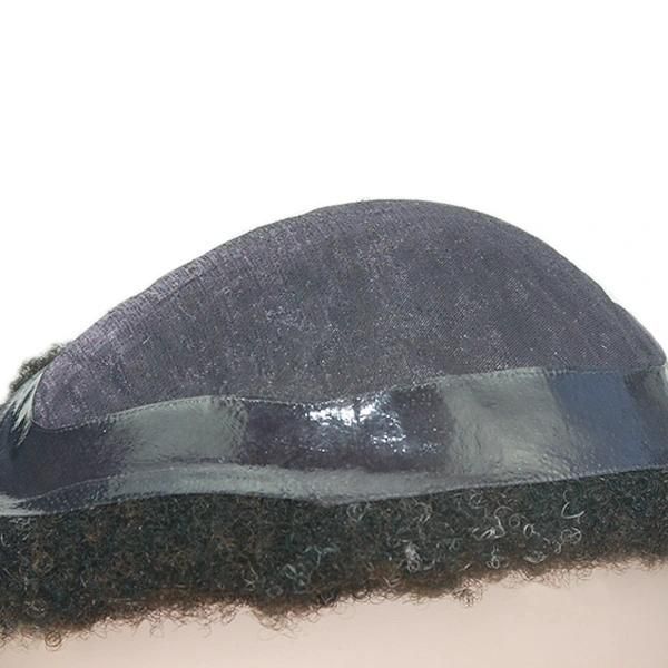 Lw80 High Quality Men′s Afro Wig Curly Human Hair Products