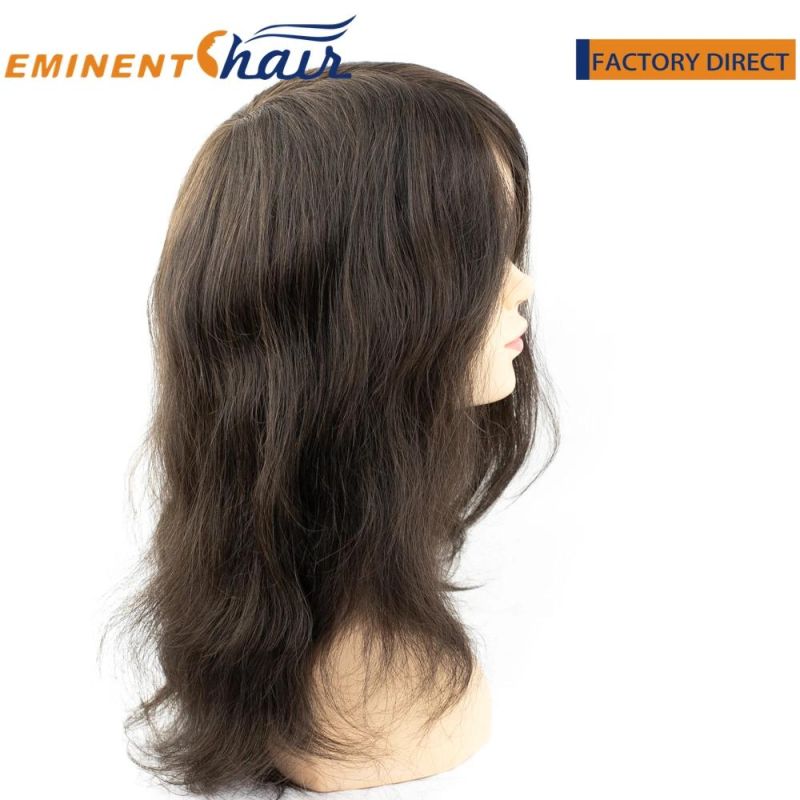 Light Wavy Super Thin Skin Toupee for Women