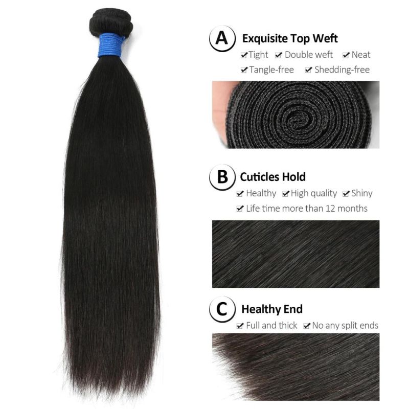 Wholesale Factory Price Brazilian Hair Extensions 100% Silky Straight Unprocessed Virgin Indian Hair Bundles