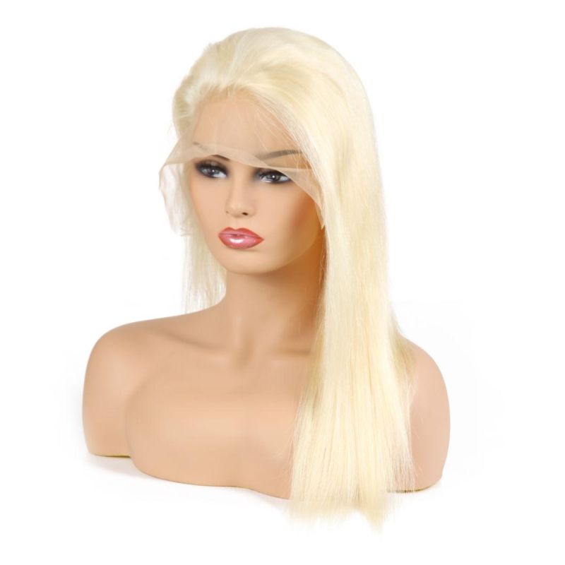 Kbeth Human Hair Wigs with Closure Lace Front Blonde 100% Virgin Human Hair Extension Peruvian Straight Colored Lace Wigs for Black Woman
