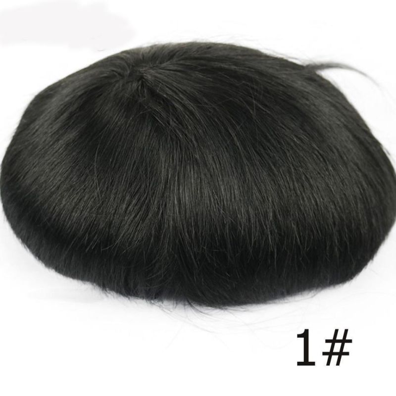 Kbeth Hair Replacement Thin Skin Swiss Lace Human Hair Toupee Natural Indian Hair 1 Piece/Pack 4-6 Inch Straight/Curl 6inch OPP Wholesale Wigs