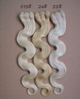Body Wave 100% Remy Human Hair Weft Human Hair Extension Blonde Color Virgin Hair Weft (AV-HWBD613)