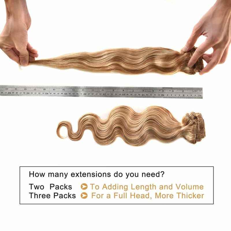 Kbeth 613 Human Hair Clip in Extension for Black Women Gift 2021 Summer Breathable Soft 100% Real Remy Blond Color Sexy Body Wave Human Hair Extension Supplier