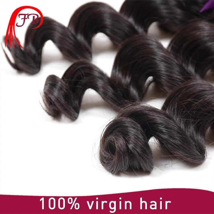 100% Virgin Remy Brazilian Loose Wave Human Hair Extensions