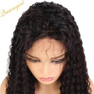 Full Front Lace Kinky Curly Straight Virgin Cambodian Human Hair Wig