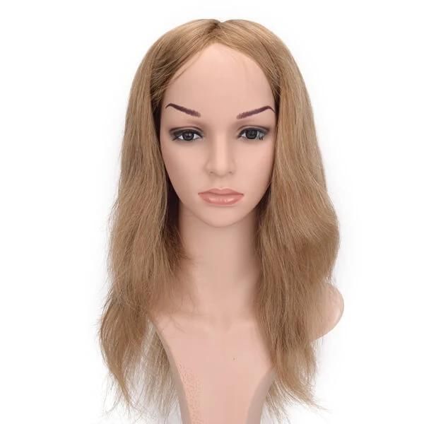 Top-Quality Chinese Virgin Hair Full Cap Womens Wig with Chessboard Highlights New Times Hair