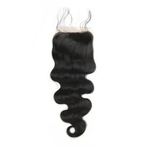 Best Quality 4*4 Closure Body Wave Lace Products/Human Hair Extension with Large Stock