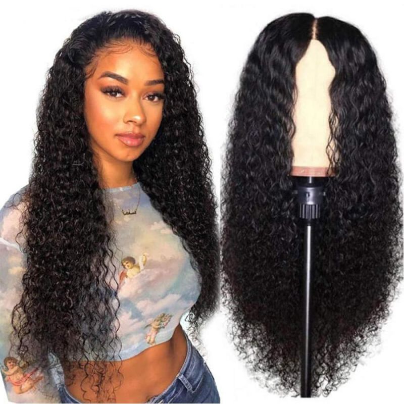 Jerry Curly 13X4 Lace Front Human Hair Wigs 150% Density, Unprocessed Brazilian Virgin Hair Free Part Wig Pre Plucked with Baby Hair 20inch